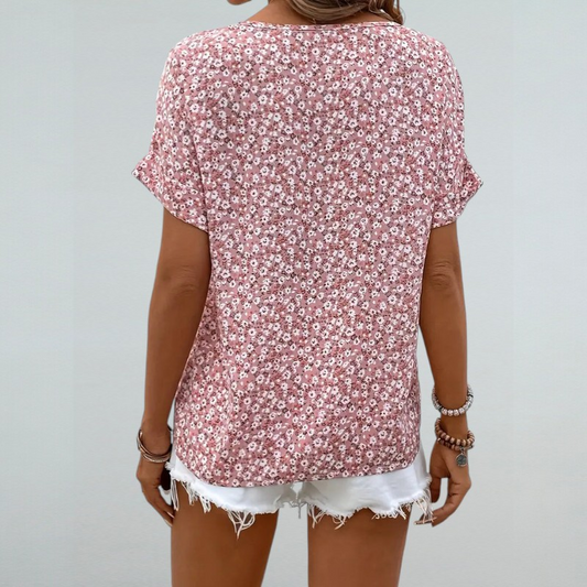 Adelasia – Chic Bluse mit Floralem Design