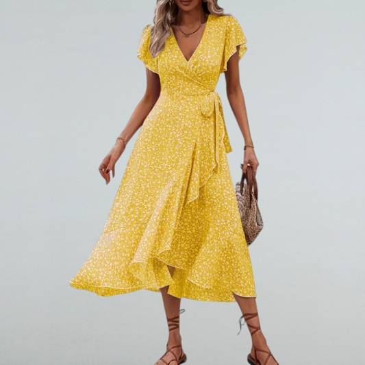 Artemisia - Sommerkleid mit V-Ausschnitt