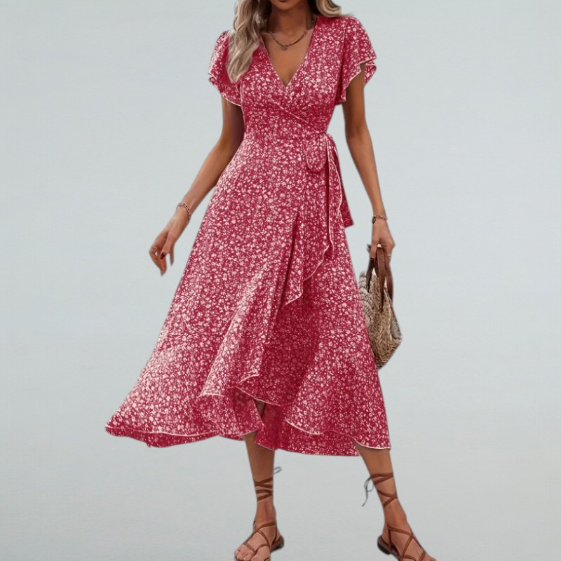 Artemisia - Sommerkleid mit V-Ausschnitt