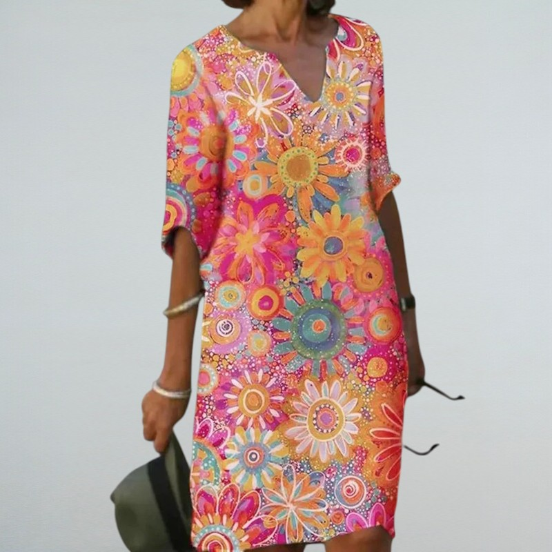 Gea – Sommertop mit Blumenmuster