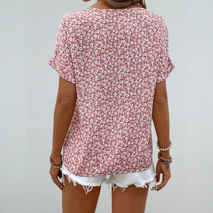 Adelasia – Chic Bluse mit Floralem Design