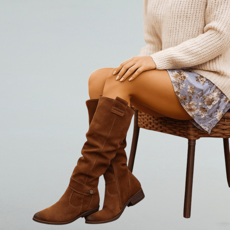 Agnese - Warme Wildleder-Stiefeletten