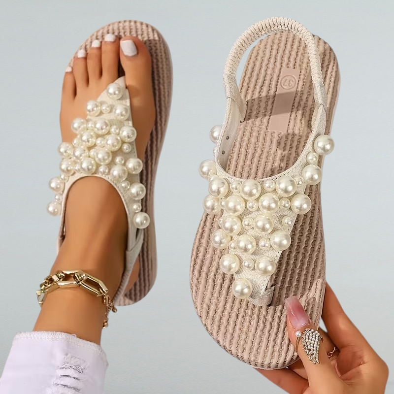 Armina – Boho Sandalen mit Perlen