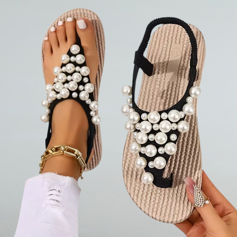 Armina – Boho Sandalen mit Perlen