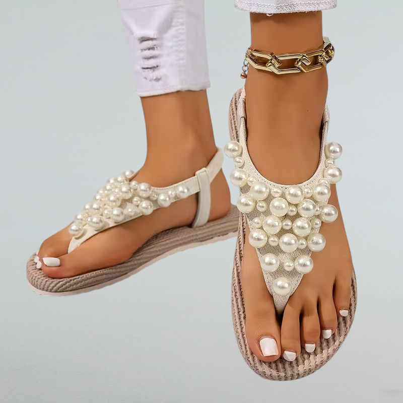 Armina – Boho Sandalen mit Perlen