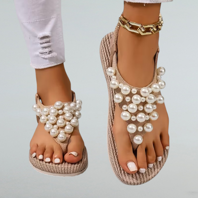Armina – Boho Sandalen mit Perlen