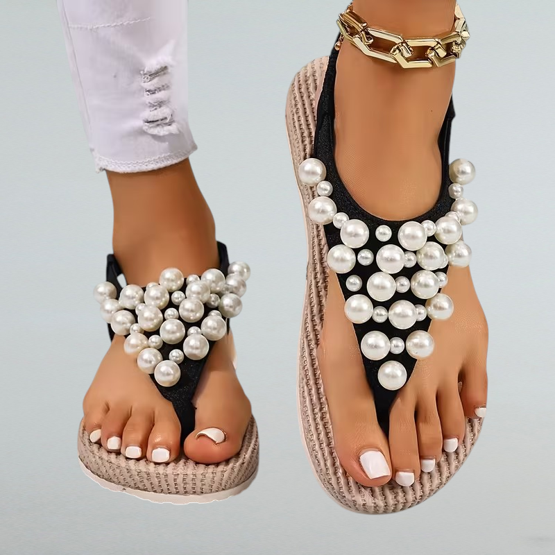 Armina – Boho Sandalen mit Perlen