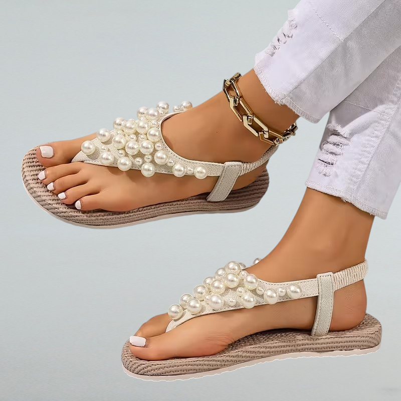 Armina – Boho Sandalen mit Perlen