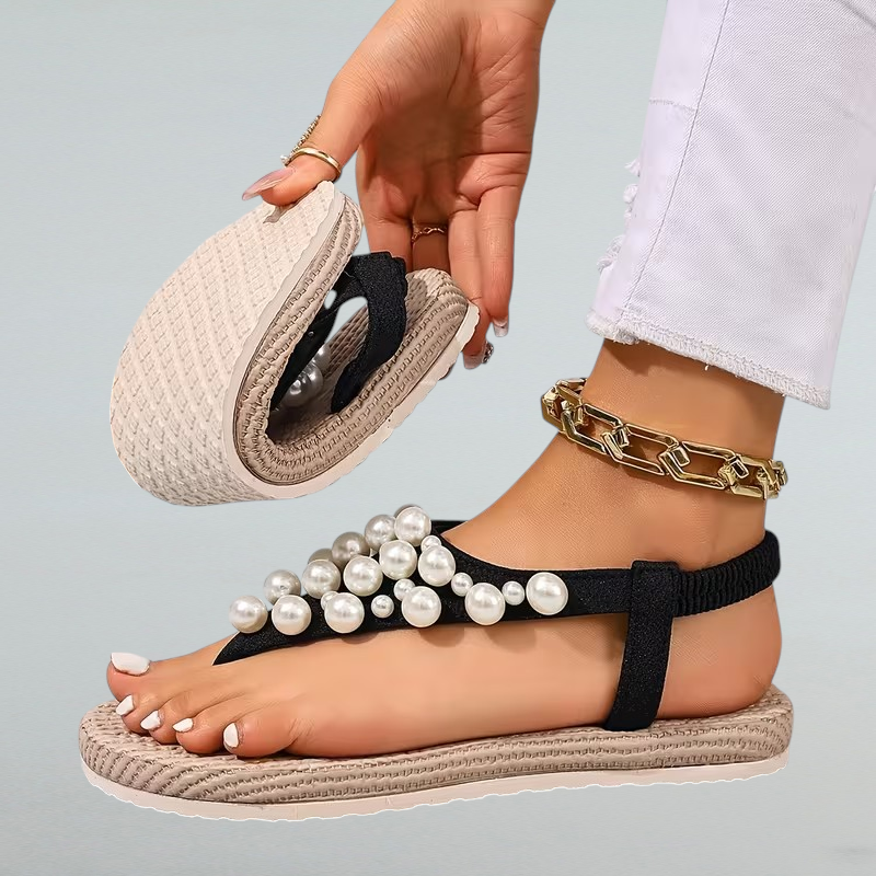 Armina – Boho Sandalen mit Perlen