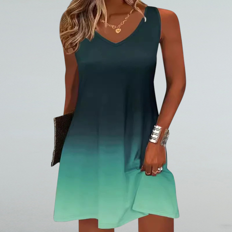 Camilla – Damen Sommerkleid mit V-Ausschnitt