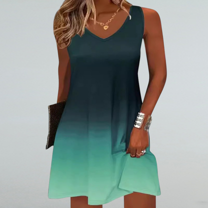 Camilla – Damen Sommerkleid mit V-Ausschnitt