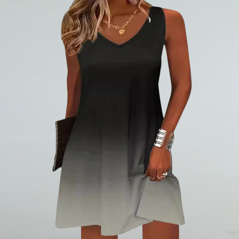 Camilla – Damen Sommerkleid mit V-Ausschnitt