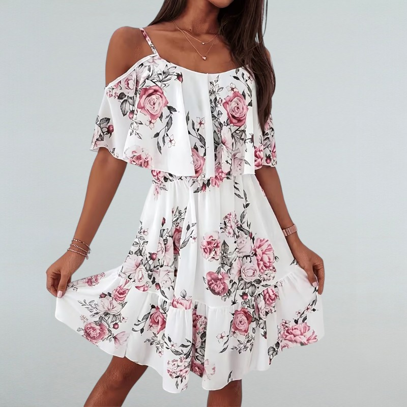Clara – Damen-Chiffonkleid mit Eleganter Silhouette