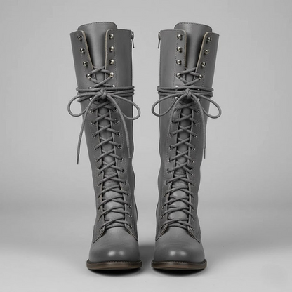 Clara - Kniehohe Schnürstiefel