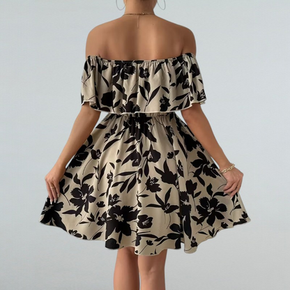 Debora – Elegantes Trägerkleid mit Blumenmuster