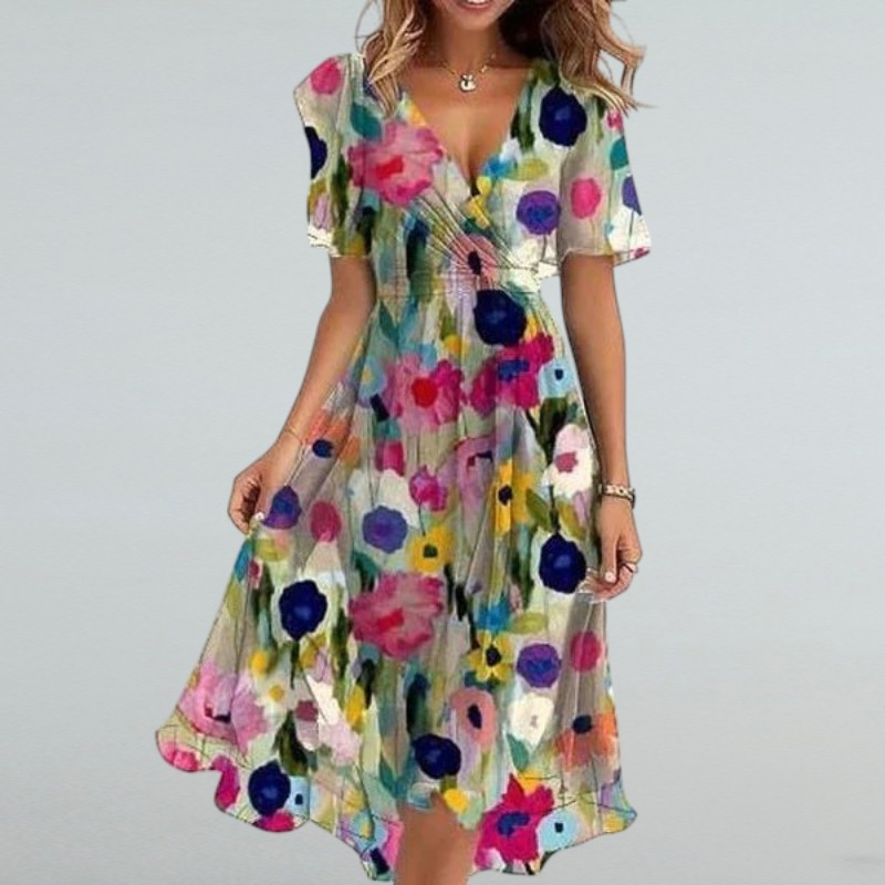 Flaminia – Damenkleid mit Blumenmuster