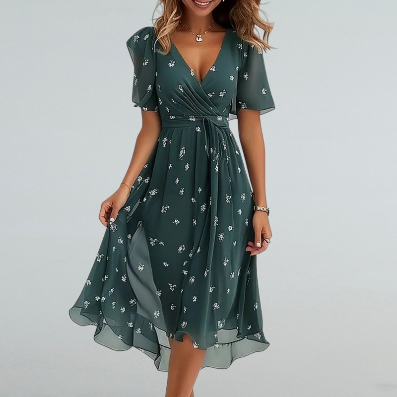 Flaminia – Damenkleid mit Blumenmuster