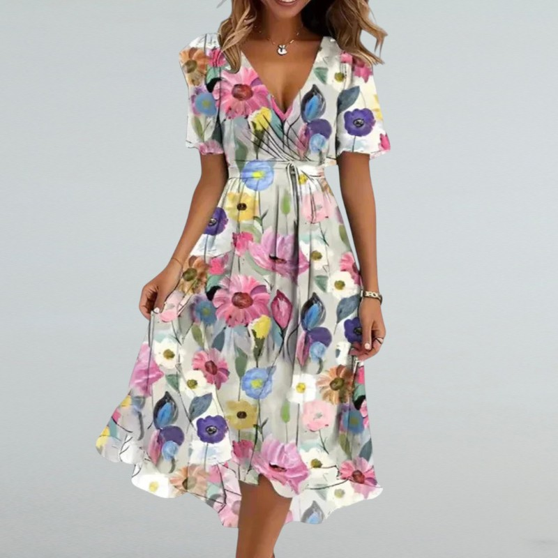 Flaminia – Damenkleid mit Blumenmuster