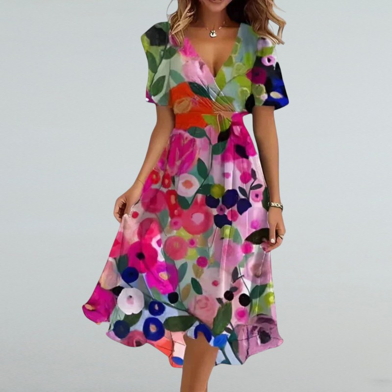 Flaminia – Damenkleid mit Blumenmuster