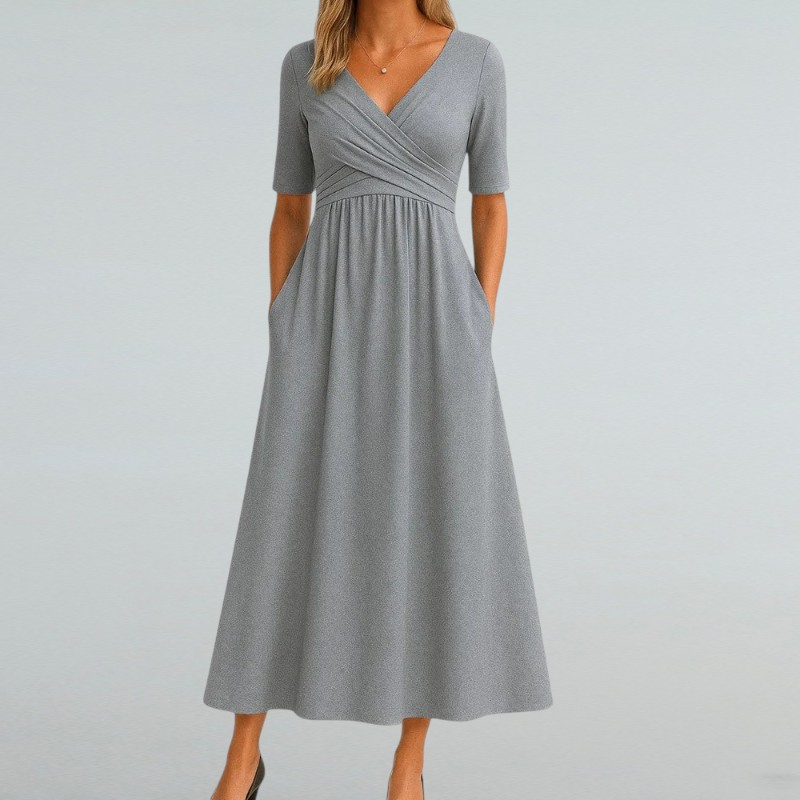 Eleonora – Sommerkleid mit V-Ausschnitt