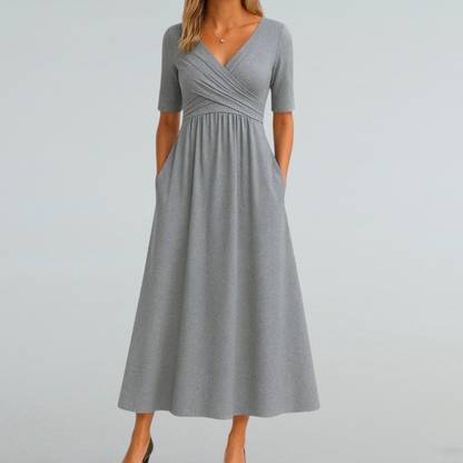 Eleonora – Sommerkleid mit V-Ausschnitt