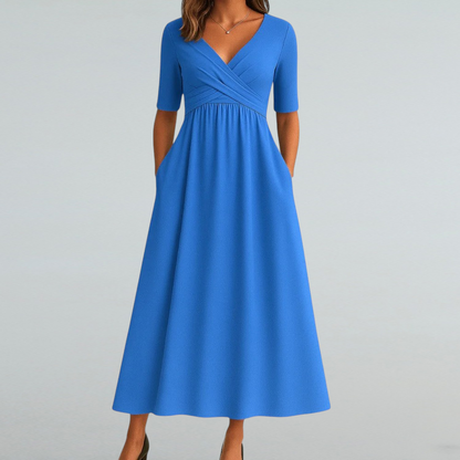Eleonora – Sommerkleid mit V-Ausschnitt