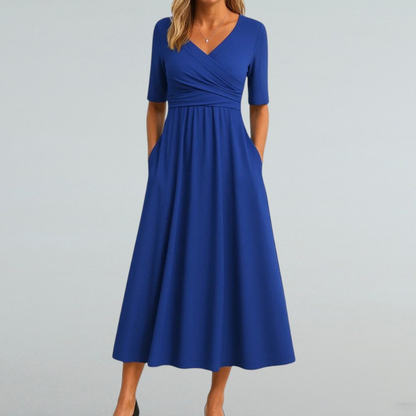 Eleonora – Sommerkleid mit V-Ausschnitt
