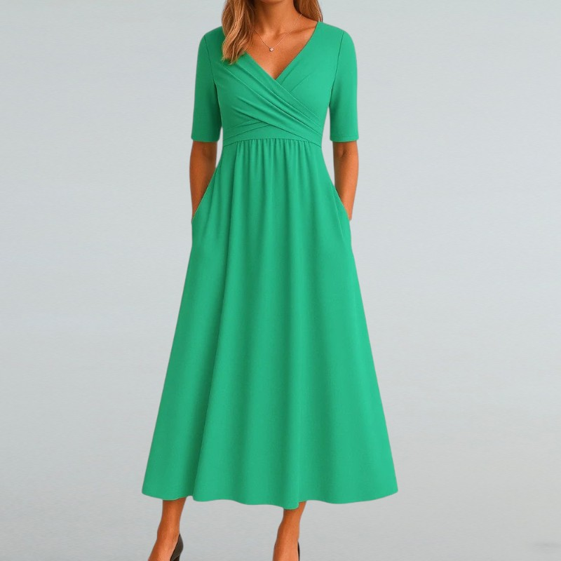 Eleonora – Sommerkleid mit V-Ausschnitt