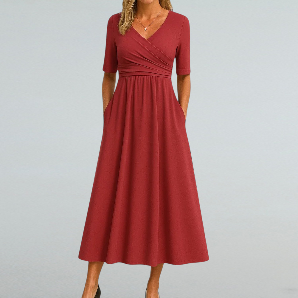 Eleonora – Sommerkleid mit V-Ausschnitt