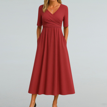 Eleonora – Sommerkleid mit V-Ausschnitt