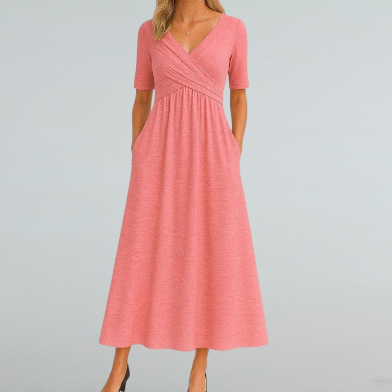 Eleonora – Sommerkleid mit V-Ausschnitt