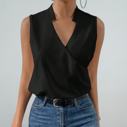 Elettra – Sommertop mit V-Ausschnitt für Damen