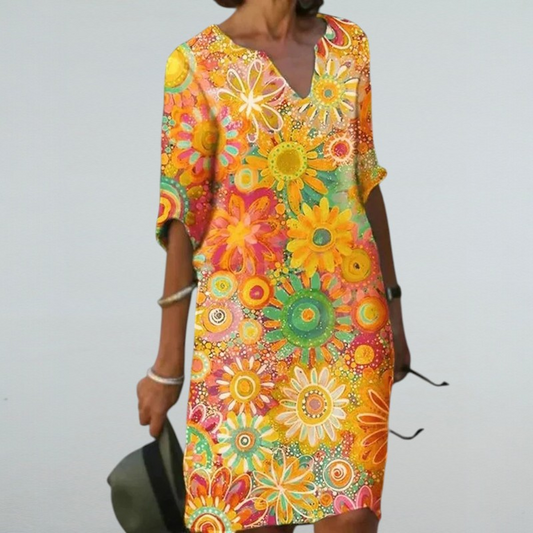 Gea – Sommertop mit Blumenmuster