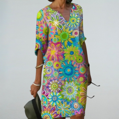 Gea – Sommertop mit Blumenmuster