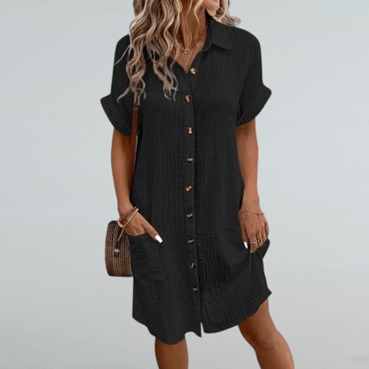 Lara – Sommerliches Schlichtes Hemdkleid