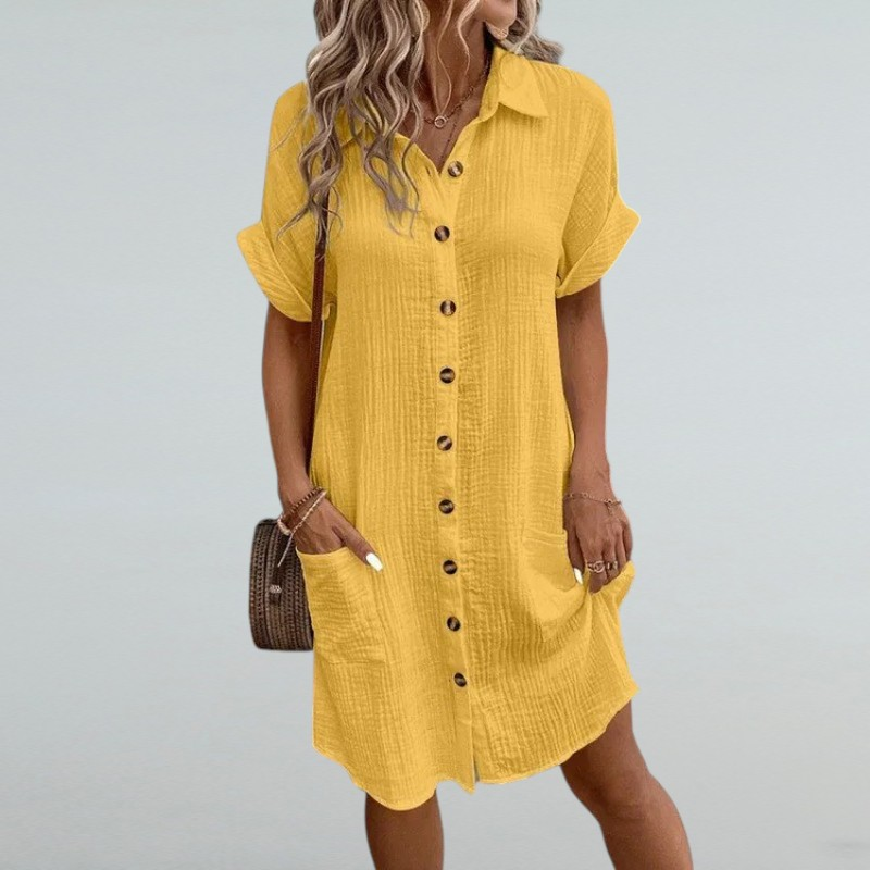 Lara – Sommerliches Schlichtes Hemdkleid
