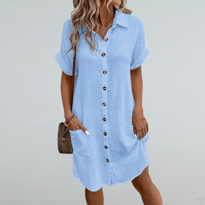 Lara – Sommerliches Schlichtes Hemdkleid