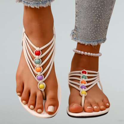 Loredana – Einfarbige Sommer Sandalen