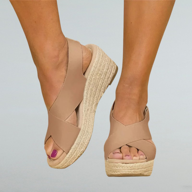 Lucia – Damen-Sandalen mit Keilabsatz