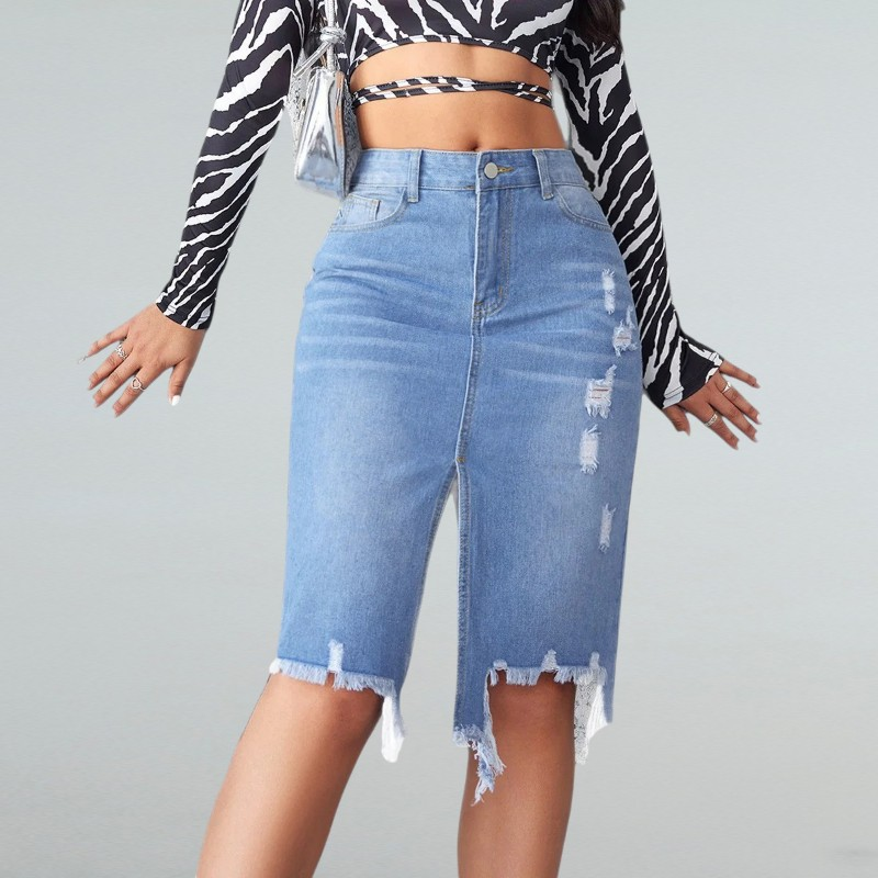 Mia – Midirock mit Asymmetrischem Design