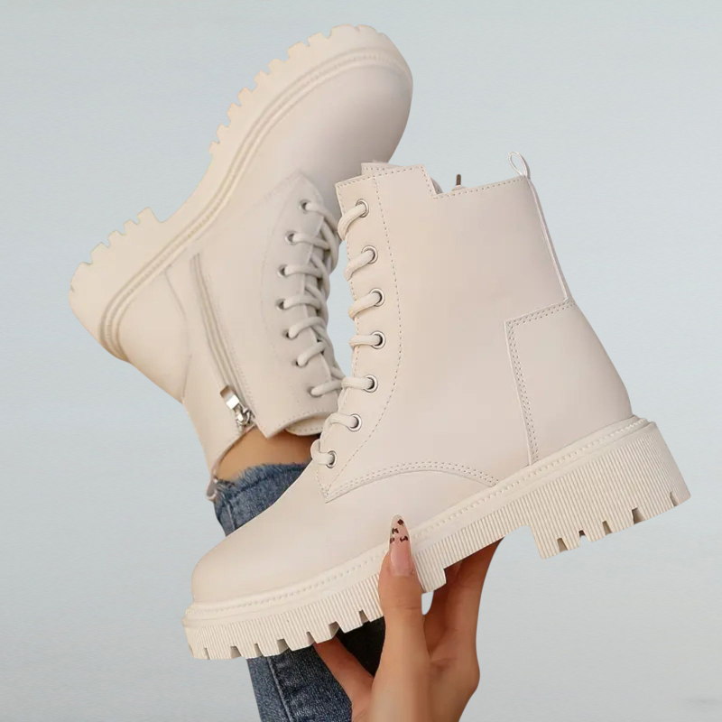Mia - Schnürstiefeletten mit Fleecefutter