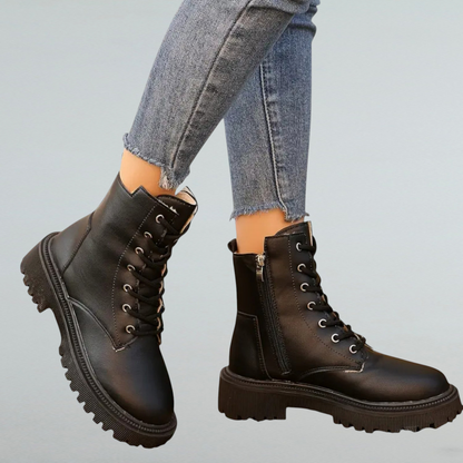 Mia - Schnürstiefeletten mit Fleecefutter