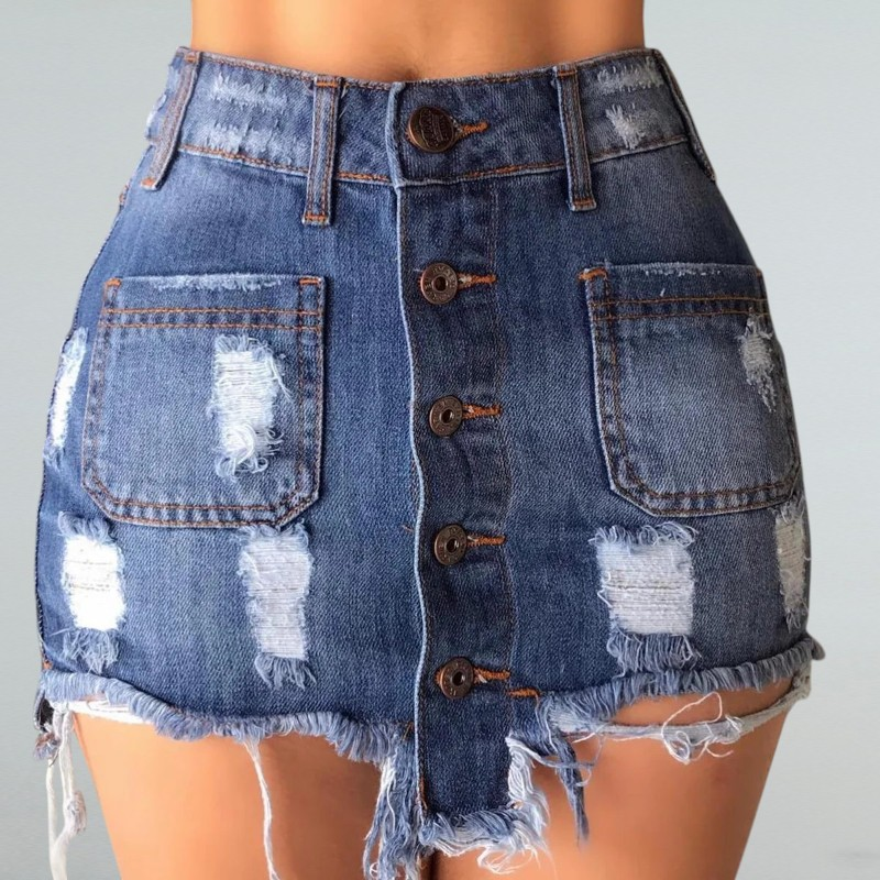 Miriam – Damen Jeans Minirock