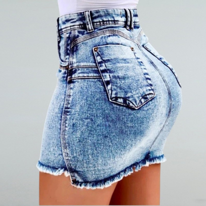 Noemi – Figurbetonter Denim Minirock