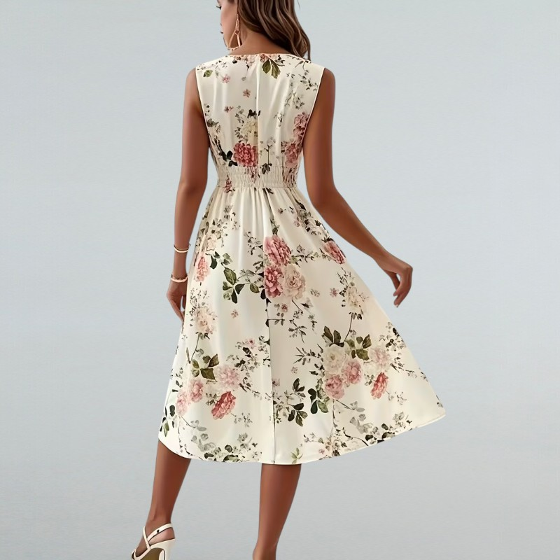 Rosa – Sommerkleid mit Blumenmuster