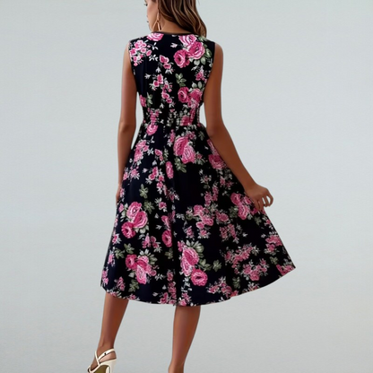 Rosa – Sommerkleid mit Blumenmuster