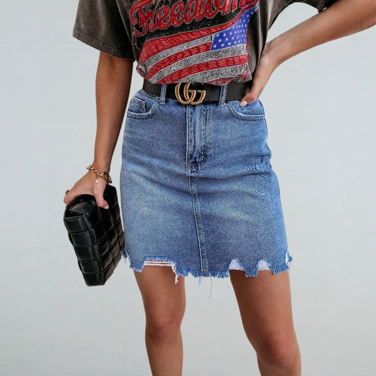 Susanna – Jeansrock Destroyed