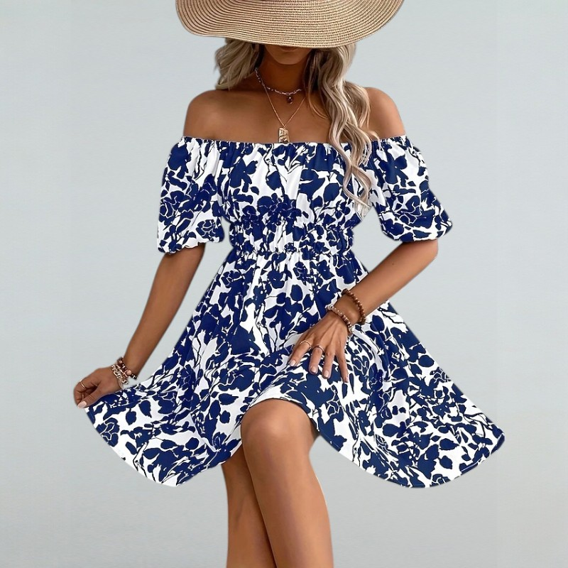 Sofia – Strandkleid mit Blumenmuster