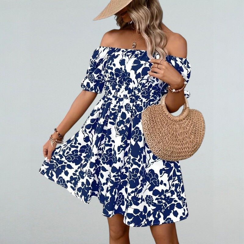 Sofia – Strandkleid mit Blumenmuster